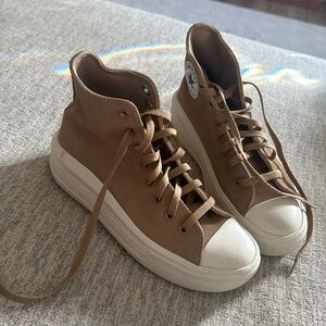 Suede high top converse